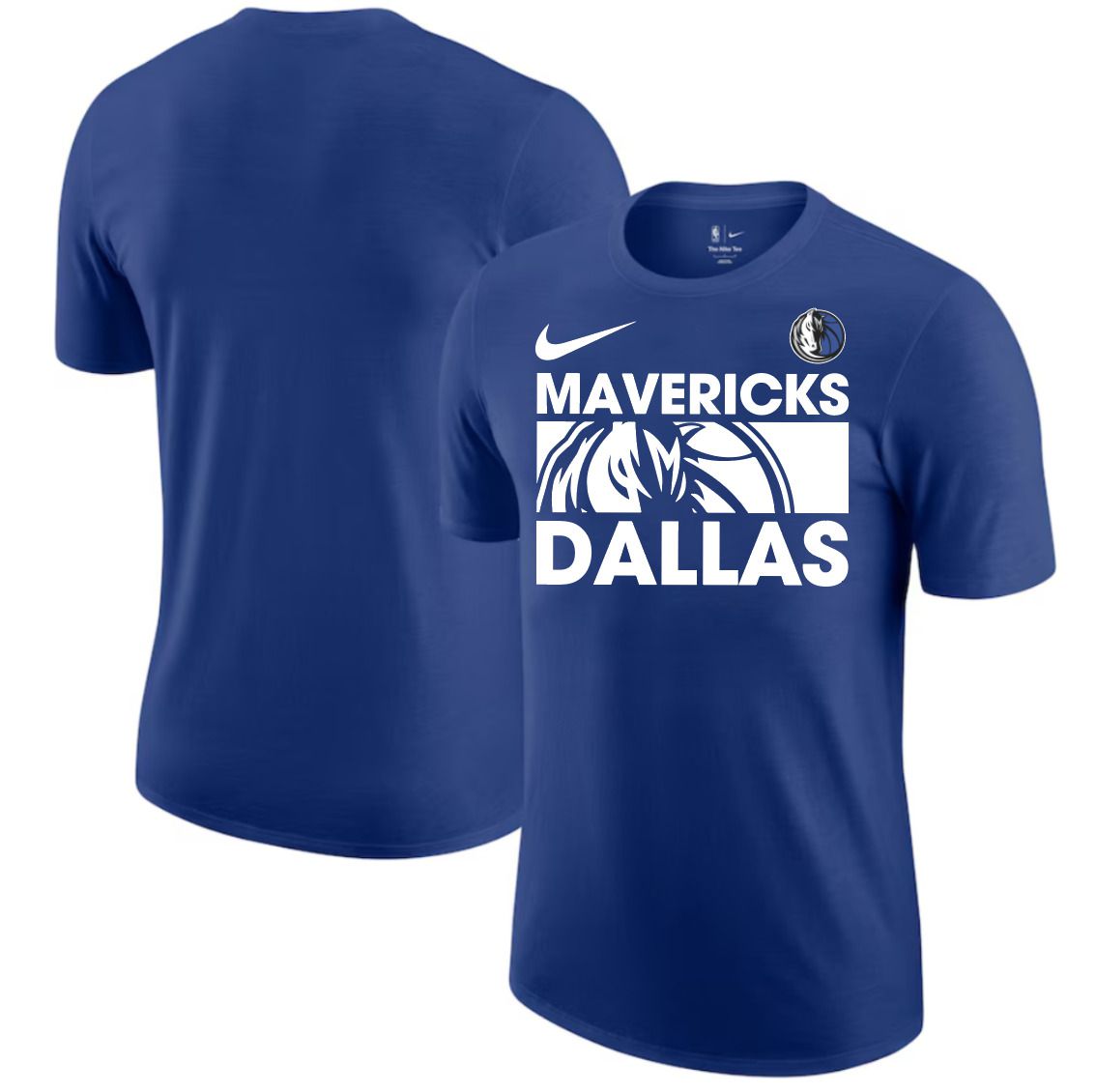 Men 2025 NBA Dallas Mavericks Blue Nike T shirts style 1->nba t-shirts->Sports Accessory